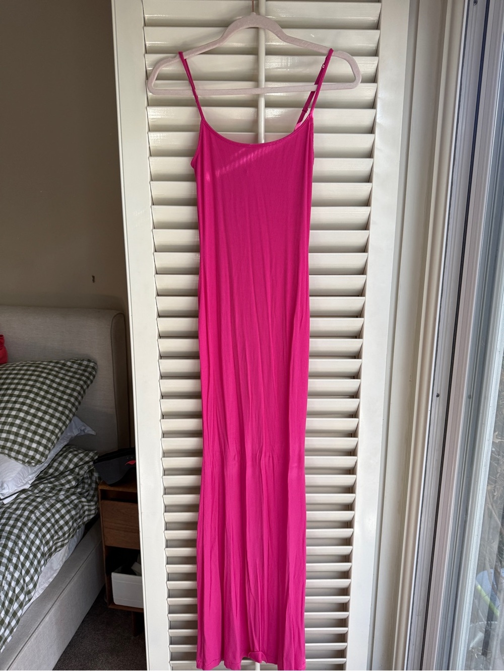 SKIMS Hot Pink Lightweight Maxi Dress